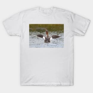 Common Merganser shakes it off T-Shirt